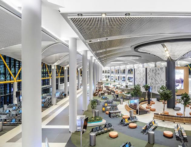 Inside the massive, state-of-the-art terminal at Istanbul Airport (IST)