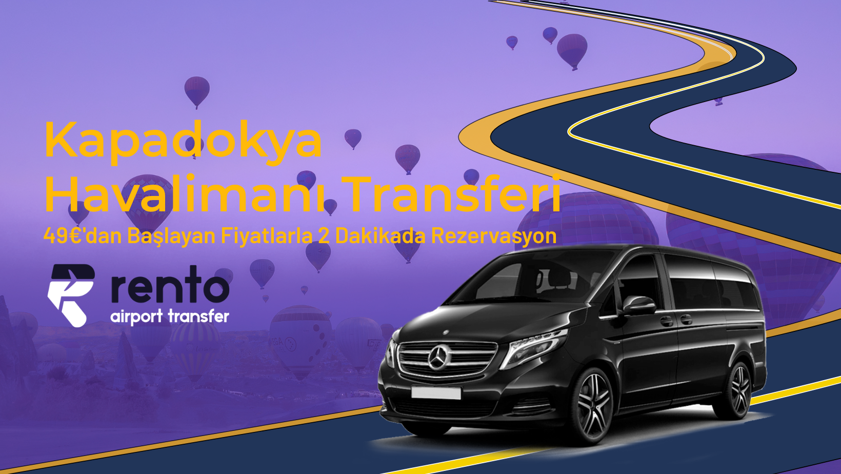 Kapadokya Havalimanı Transferi – 49€'dan Başlayan Fiyatlarla 2 Dakikada Rezervasyon